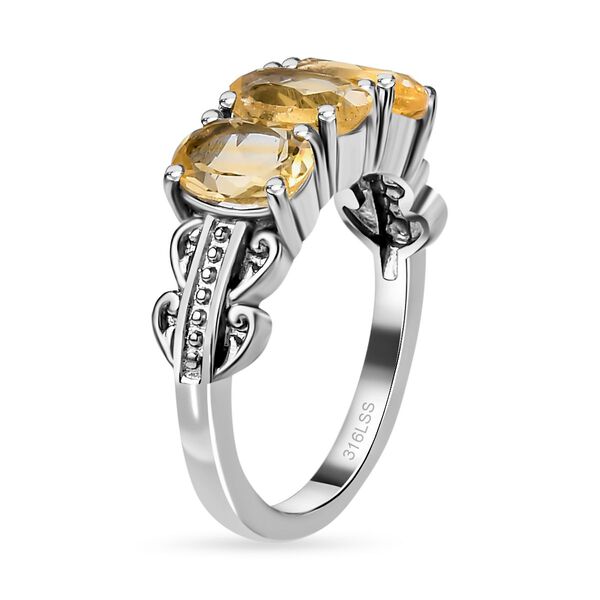 Citrin Schmuckset  Edelstahl ca. 4.25 ct image number 5