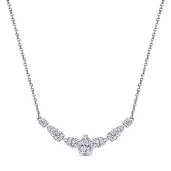 Moissanit Halskette, 45 cm - 2,56 ct.