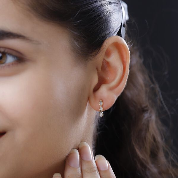 Diamant Ohrh&auml;nger - 0,10 ct. image number 3