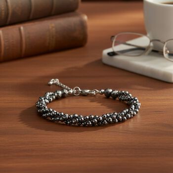 Terahertz Halskette ca. Flexibles cm 316L Edelstahl ca. 80.00 ct