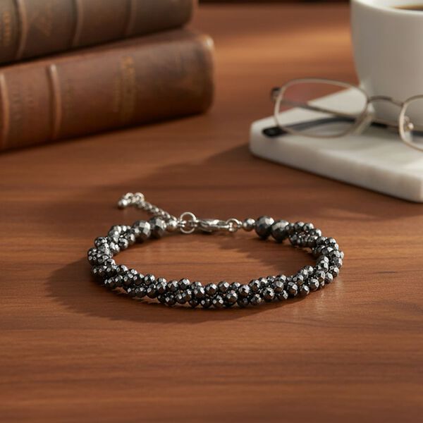 Terahertz Halskette ca. Flexibles cm 316L Edelstahl ca. 80.00 ct image number 1