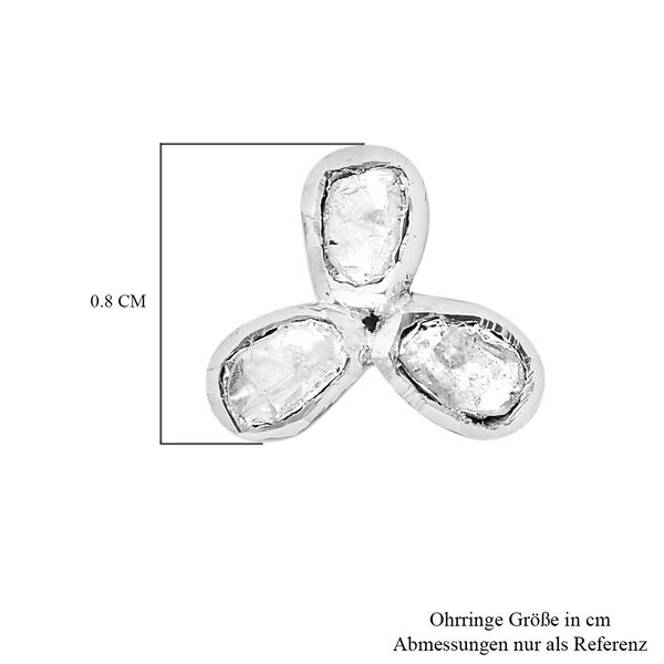 Polki Diamant Ohrstecker - 0,50 ct. image number 3
