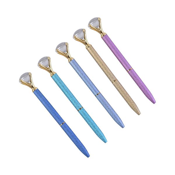 5er-Set Kristall Kugelschreiber, Mehrfarbig image number 7