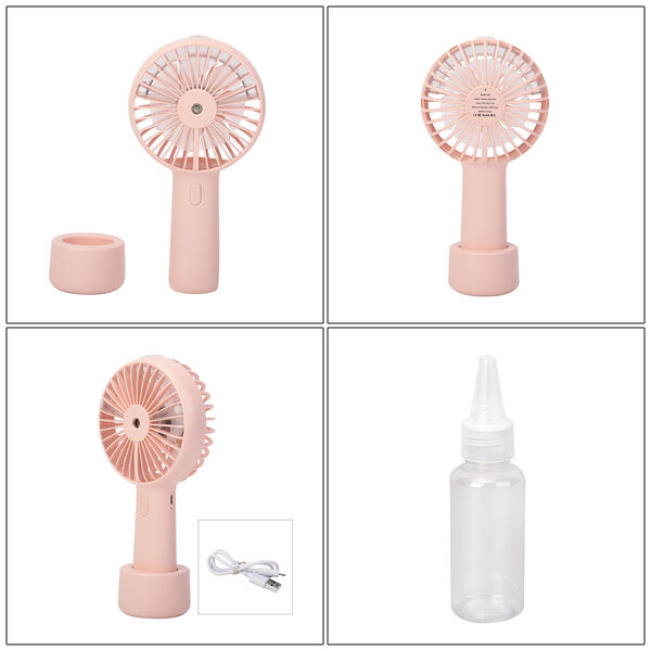 2-in-1 Nebelspray-Ventilator, Rosa image number 6