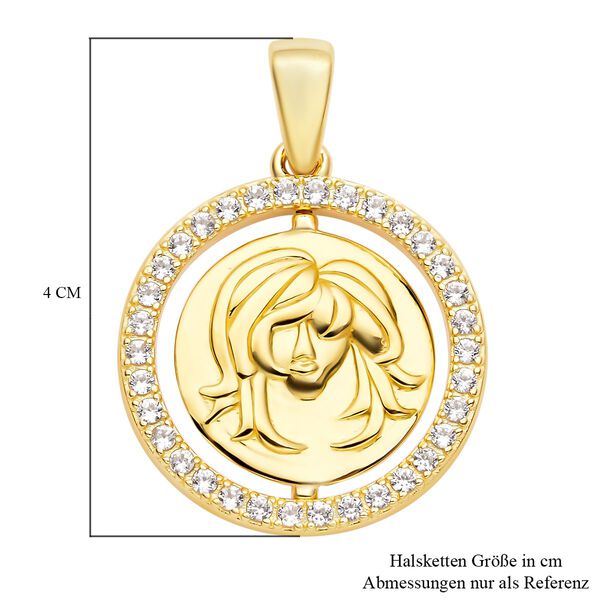 Weißer Zirkon Jungfrau-Anhänger - 0,64 ct. image number 5