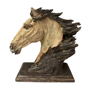 Harz Home Dekor, 15.5x13x25.5cm, Pferd