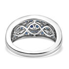 Premium Kanchanaburi blauer Saphir-Ring, 925 Silber platiniert, 1,84 ct image number 5