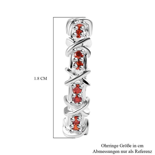 Granat kubische Zirkonia-Ohrringe - 0,44 ct. image number 5