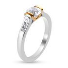 LUSTRO STELLA Hergestellt mit ZIRKONIA Ring 925 Silber zweifarbige Überzug image number 3