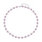 Edelstahl Halskette, ca. 50 cm, emailliert ca. 15,00g