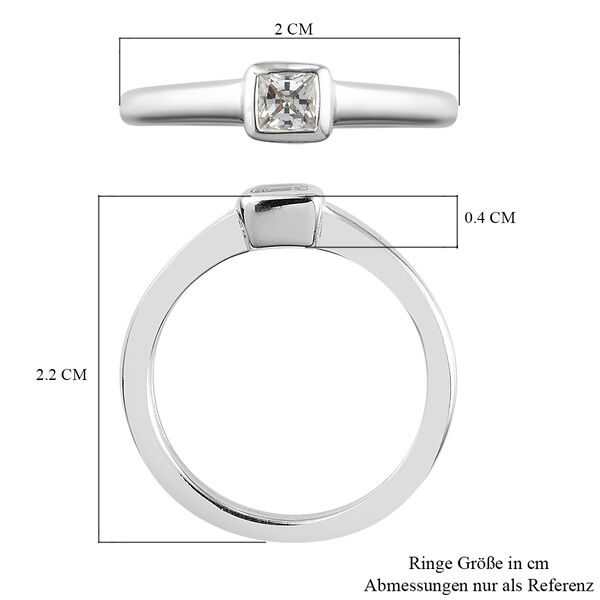 LUSTRO STELLA - feinster Zirkonia Solit&auml;r-Ring, 925 Silber image number 7