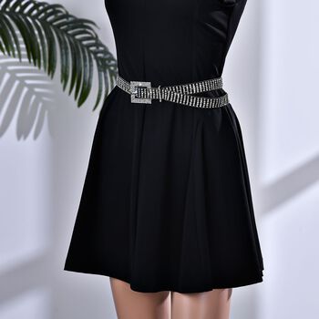 Kristallg&uuml;rtel, L120cm, schwarz