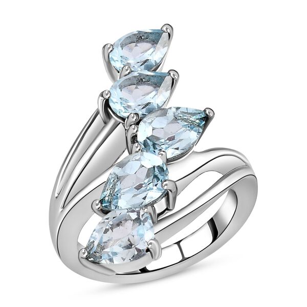 Himmelblauer Topas-Ring -4,83 ct. image number 4