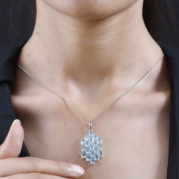 Himmelblauer Topas-Anh&auml;nger - 7,50 ct. image number 3