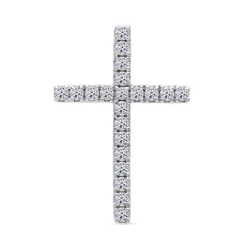 Luxuriant Diamond - Lab Grown Diamant SI-GH Anh&auml;nger 925 Silber platiniert ca. 0,50 ct.