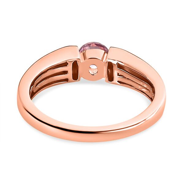 Lila Spinell Ring, 925 Silber Ros&eacute;gold Vermeil (Gr&ouml;&szlig;e 19.00) ca. 0.27 ct image number 6