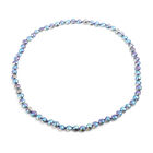 Mystische Glaskristall-Halskette, 90 cm, silberfarben image number 0
