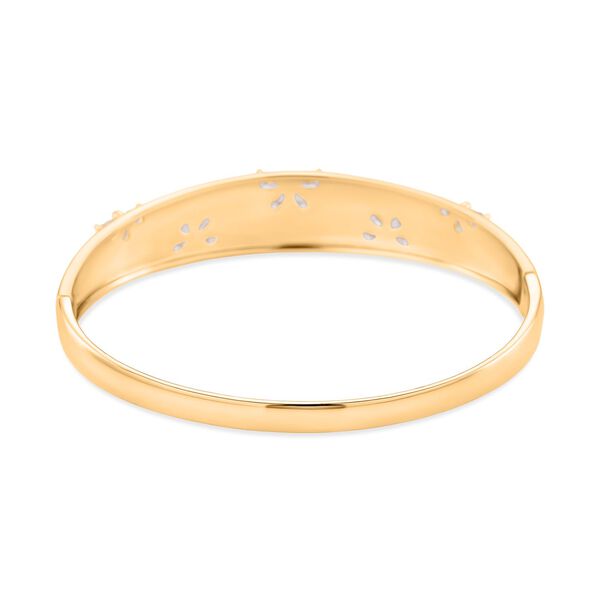 Weißer Zirkonia Armreif ca. 19 cm Nickelfreies Messing Standard image number 5