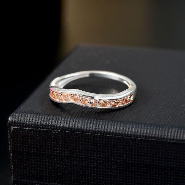 LUSTRO STELLA Champagner Zirkonia Ring image number 2