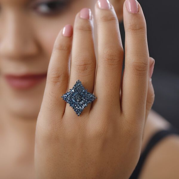 Blauer Diamant-Ring - 1 ct. image number 3