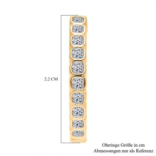 LUXURIANT DIAMOND - Lab Grown Diamant SI-GH Ohrringe 925 Silber 750 Gelbgold Vermeil ca. 0.50 ct image number 3