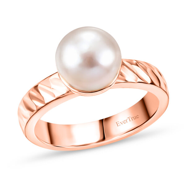 EVER TRUE S&uuml;&szlig;wasser Perle (9-9.5 mm) Ring 950 Kupfer (Gr&ouml;&szlig;e 20.00) image number 3