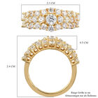LUSTRO STELLA - feinster Zirkonia-Ring, 925 Silber vergoldet image number 6