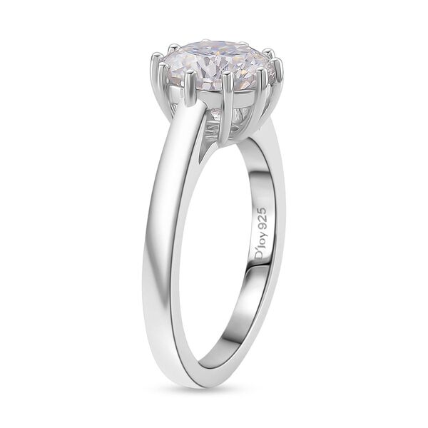 Moissanit Ring 925 Silber rhodiniert (Gr&ouml;&szlig;e 21.00) ca. 2,57 ct image number 3