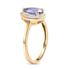 Premium Tansanit und weißer Diamant-Ring, 585 Gelbgold  ca. 2,38 ct image number 4