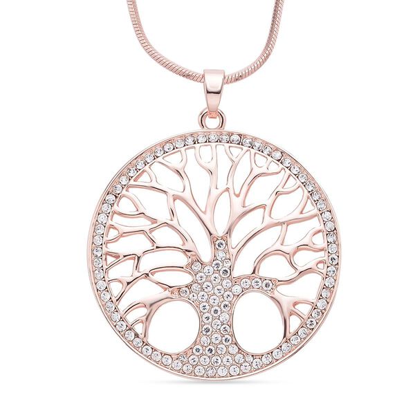 Weißer Kristall-Anhänger mit Kette - 5 ct. image number 0