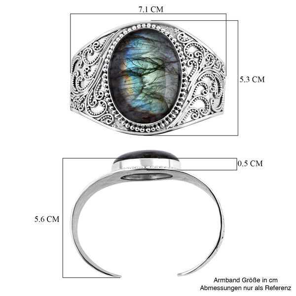 Royal Bali Kollektion - Labradorit Armreif - 72,22 ct. image number 5