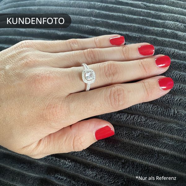 Lustro Stella - Zirkonia Ring, 925 Silber (Gr&ouml;&szlig;e 16.00) ca. 1,62 ct image number 8