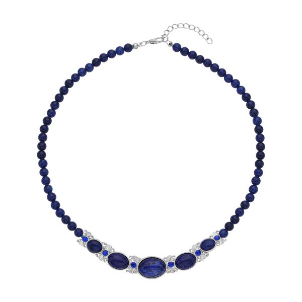 Lapislazuli Halskette, ca. 45 cm, ca. 127,50 ct image number 0