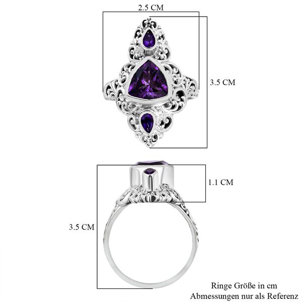Royal Bali Kollektion - Afrikanischer Amethyst-Ring - 3,59 ct. image number 5