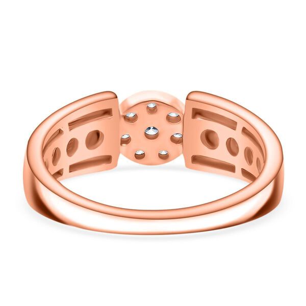 LUXURIANT 0,25 ct. SI-GH Labor Diamant Ring, 925 Silber Ros&eacute;gold Vermeil image number 4