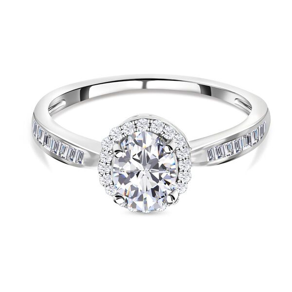 LUSTRO STELLA - Wei&szlig;er Zirkonia-Ring - 0,91 ct.