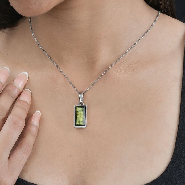 Labradorit Schmuckset  Edelstahl ca. 11,71 ct. image number 4