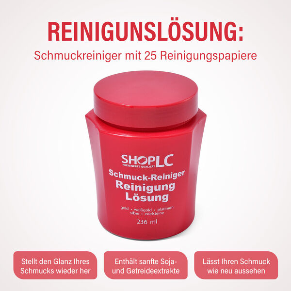 Reinigunslösung: Schmuckreiniger mit 25 Reinigungspapiere image number 1