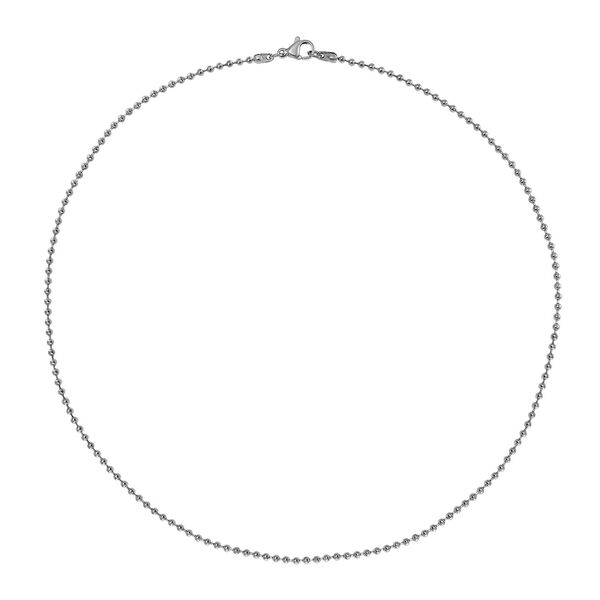 3er-Set - Kugelkette 40 cm, Gliederkette 45 cm und Ankerkette 55 cm, Silberton image number 4