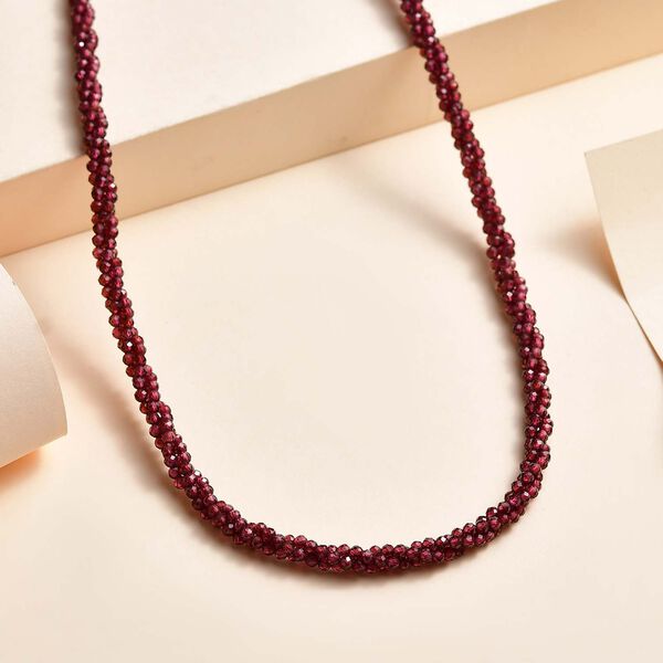 Rhodolith Granat Halskette, 60cm - 100 ct. image number 2
