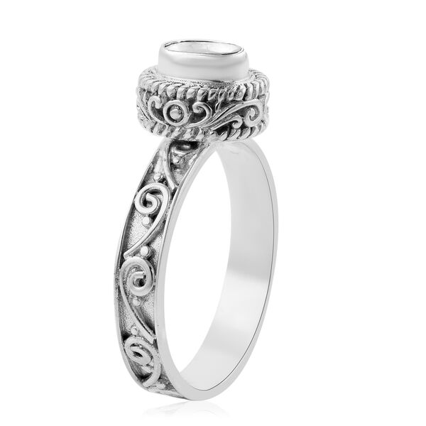 Royal Bali Kollektion - Polki Diamant-Ring, 925 Silber  ca. 0,44 ct image number 2