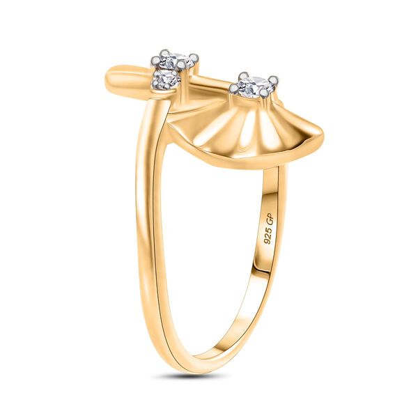 GP Italian Garden Kollektion- SI Labor Diamant  und Kanchanaburi blauer Saphir-Ring - 0,27 ct. image number 5