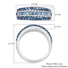 Blauer Diamant Ring 925 Silber platiniert (Größe 16.00) ca. 1.00 ct image number 5