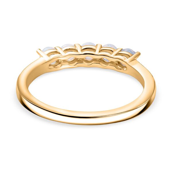 D'Joy AA Nat&uuml;rlicher, &auml;thiopischer Welo Opal Ring 925 Silber 750 Gelb Vergoldet (Gr&ouml;&szlig;e 17.00) ca. 0.38 ct image number 6