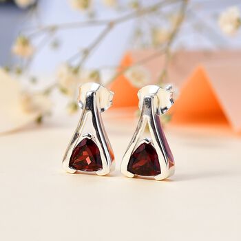 AA Mosambik Granat Ohrringe - 1,89 ct.