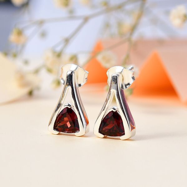 AA Mosambik Granat Ohrringe - 1,89 ct. image number 2