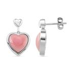 D'Joy Natürlicher Rosa Königsmuschel Perle Ohrringe 925 Silber rhodiniert