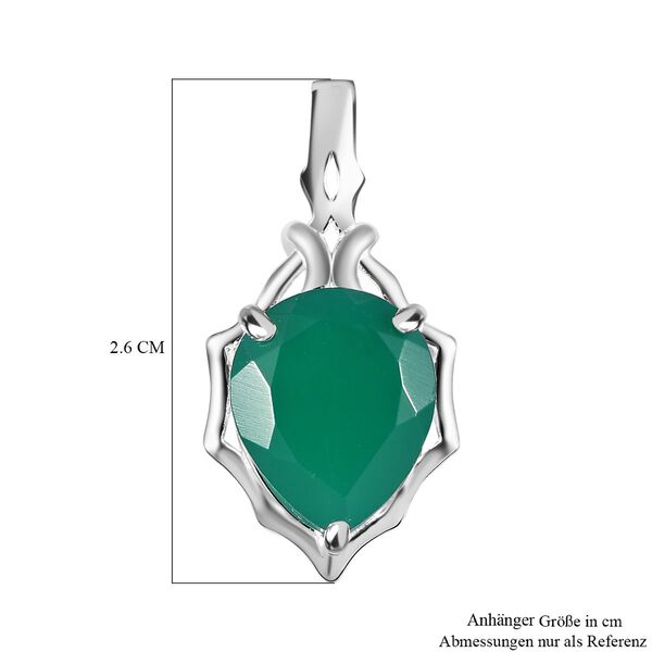 Verde Onyx Anh&auml;nger in 925 Silber - 4,02 ct. image number 6