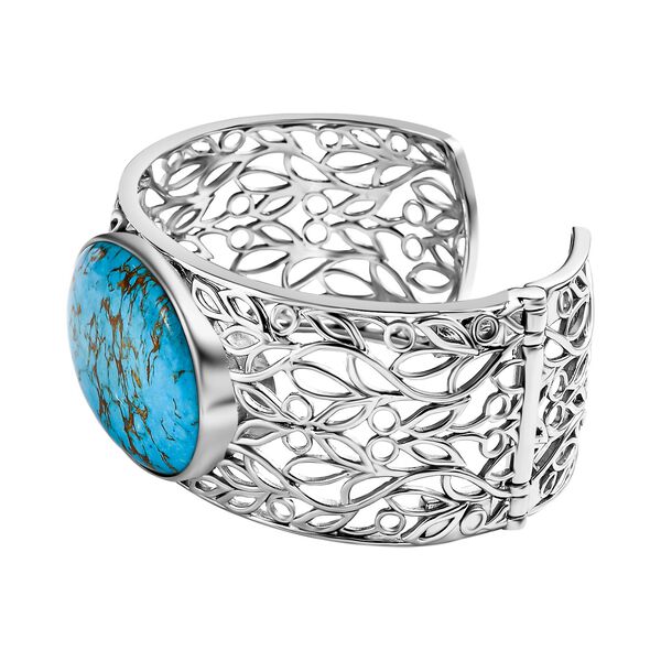 Blauer T&uuml;rkis Armreif, 19 cm - 53 ct. image number 4