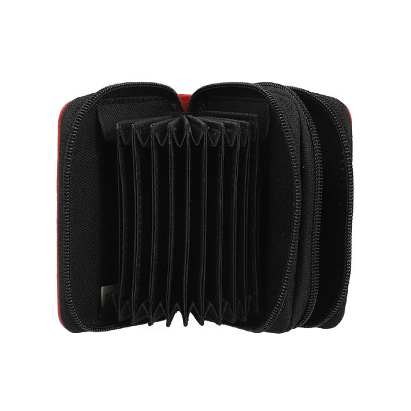 Geldb&ouml;rse aus 100% echtem Leder mit RFID schutz und abnehmbarem Riemen, 11x7.5x4.5 cm, Rot image number 6